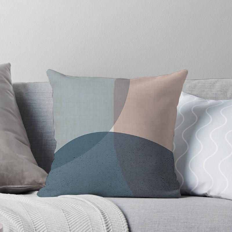 Decorative Home Pillow Case Cushion Covers 45*45 Nordic 40*40 40X40Cm 50X50Cm Irregular Color Block Living Room Boho Geometric