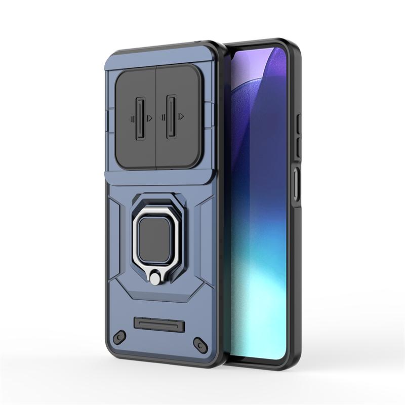 

Shockproof Case For Xiaomi Poco C75 Case For Poco C75 Ring Holder Magnetic Full Edge Back Cover For Poco C75 Push Window Case For Poco C75