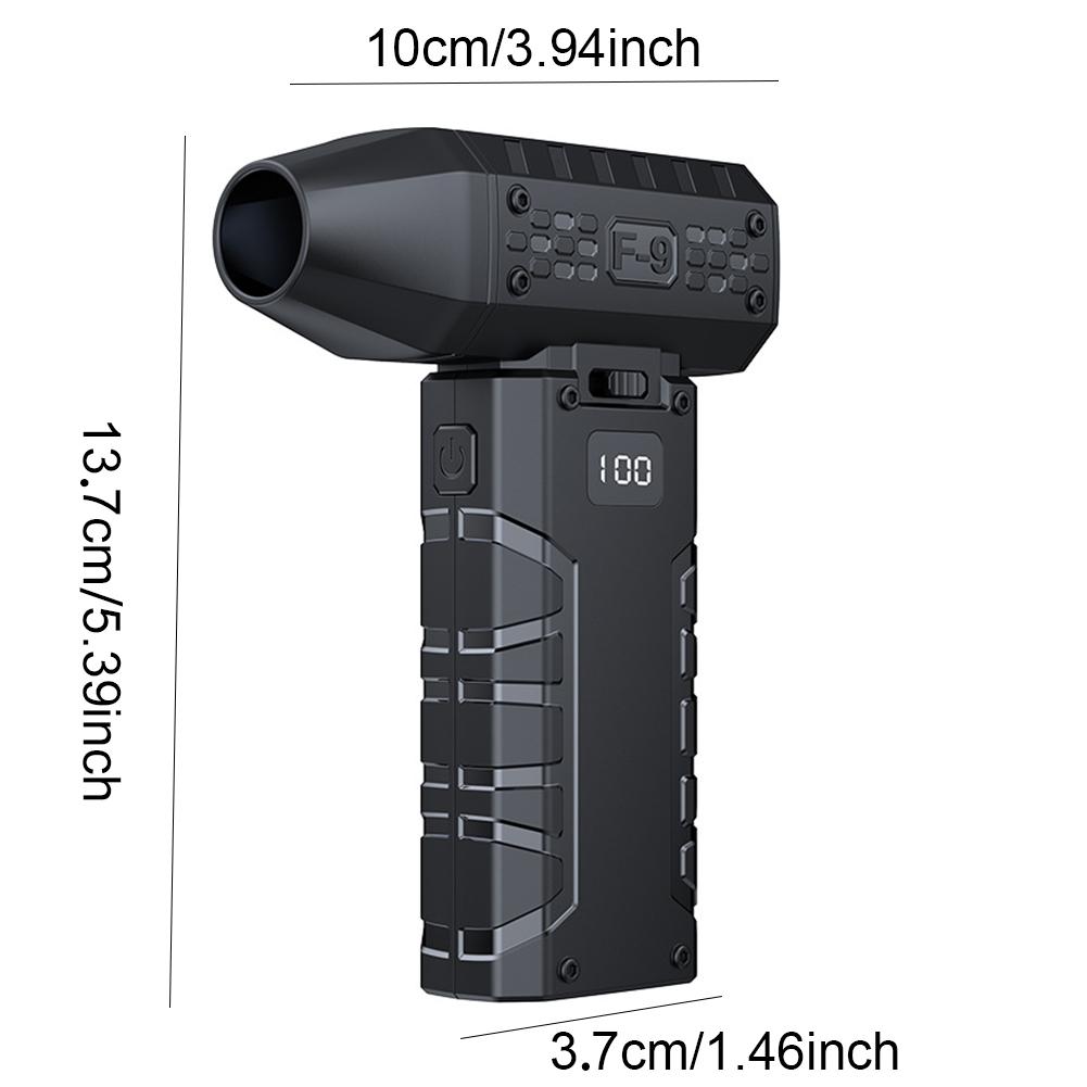 Mini Electric Turbo Jet Fan with 1-100 Wind Speed Adjustable Rechargeable Air Duster for Cleaning Car/Keyboard/PC/Home Cleaning