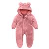 Infant Fleece-Lined Onesie For Baby Outings And Crawling Baby Romper