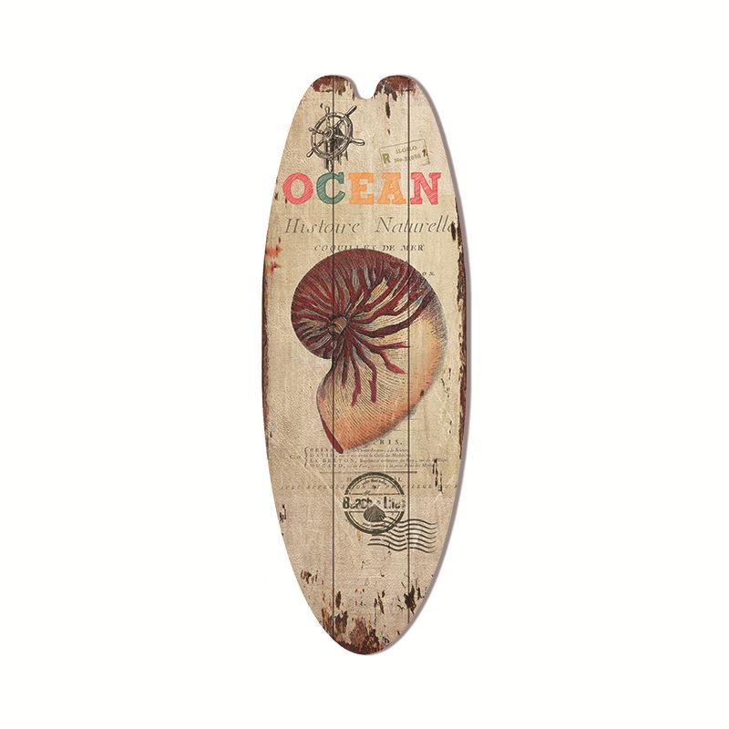 Hawaiian Surfboard Pendant Beach Wall Decoration Sign