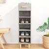VidaXL Shoe Cabinet Concrete Grey 30x35x105 Cm Engineered Wood 812802