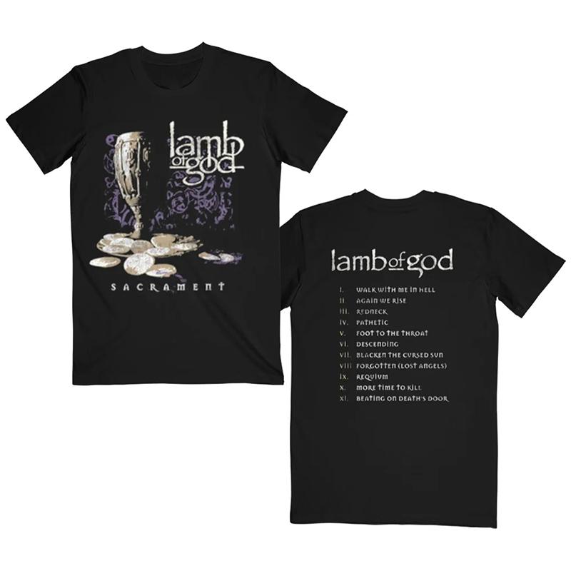 Lamb of God Band American Heavy Metal SpringSummer New Wave Diablo Rock American Loose Mens Tshirt M