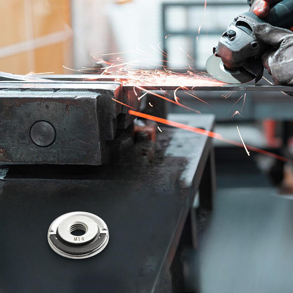 For M14 Compatible Grinder Accessory Efficient Locking Nuts and Press Plates