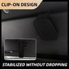 Sunglass Holder for Car Visor Sunglasses Clip Magnetic Leather Glasses Eyeglass Holder Truck Interior Car Accessories Black/1PCS
