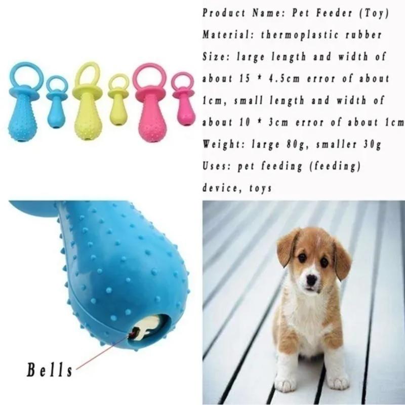 Small Pet Chew Toy Soft Small Rubber Pacifiers Training Dog Toys Molar Tooth Cleaning Toy for Puppy Dog