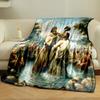 Jesus Baptism Religious Art Blanket  Printed Blanket for Living Room Bed Couch lunch break Soft Cozy Blanket for Friend's festival Gift