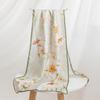 Silk Scarf Long Shawl Mom Floral Print Satin Wrap Gift Lightweight Breathable