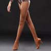 Latin Dance Fishnet Tights Plus Size High Waist Slim Pantyhose Dancing Party Soft Yarn Thigh High Stockings For Women