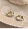 Vintage Enamel Drip Glaze Adjustable Open Ring – Women's Light Luxury Design