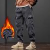 Winter Neue Herren Fleece Kord Samt Weiche Cargo Haremshose Verdickt Warm Elastisch Locker Street Jogging Sporthose Männlich