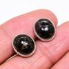 Mud Crack Fossil Gemstone 925 Sterling Silver Jewelry Earring 0.59" KJ-696