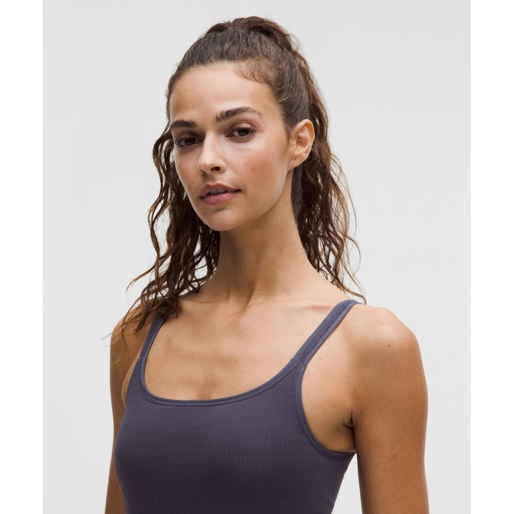 Lululemon EBB To Street SCoop NeCk Cropped Tank Top  Light Support  B C Cup atmospheriC Purple atmospheriC Purple