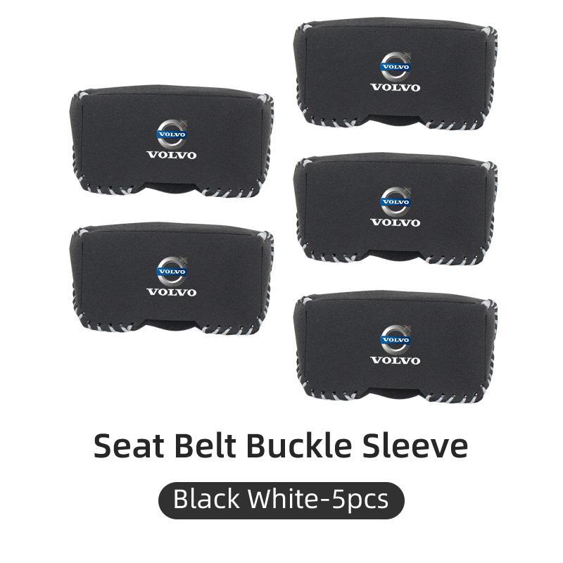 Car Suede Safety Belt Buckle Protector Cover Interior Accessories For Volvo AWD C30 C70 S60 S80 T6 V40 V50 V60 V70 V90 XC60 XC90