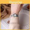 Gedi Mädchen Vintage Blumen-Quarz-Uhr Mit Wasserdichtem Stahlarmband Als Modeaccessoire