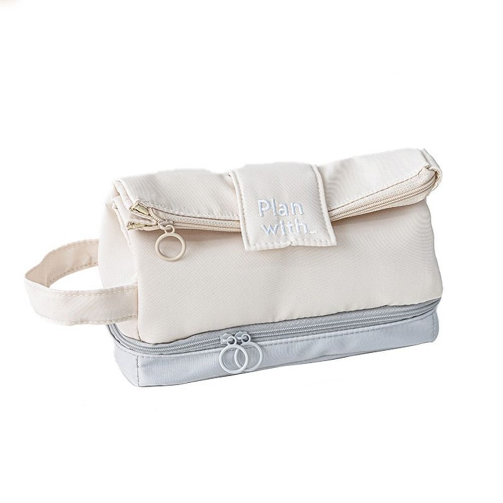 Cosmetic Pouch Pencil Bag Desktop Organizer Stationery Bag Creative   Stationery