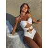 New Sexy Cut Out Metal Star Women Swimwear One Piece Bikini Set Swimsuit Female Bather Bathing Suit