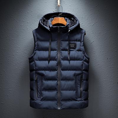 New Down Vest Men's Autumn and Winter Casual Vest Large Size Cotton Vest
