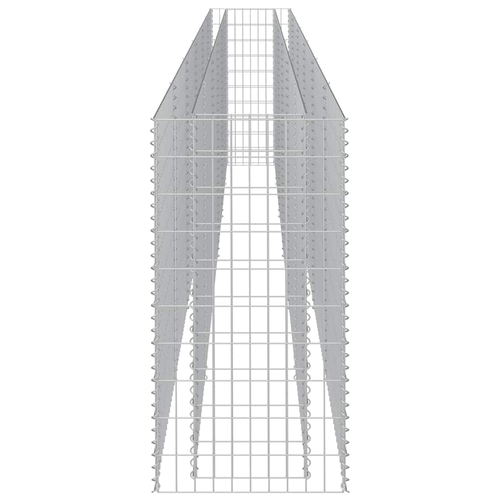 vidaXL Gabionen-Hochbeet Verzinkter Stahl 540×50×100 cm