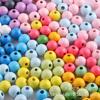 DIY Beech Wood Round Beads - Candy & Macaron Colors Jewelry Accessories