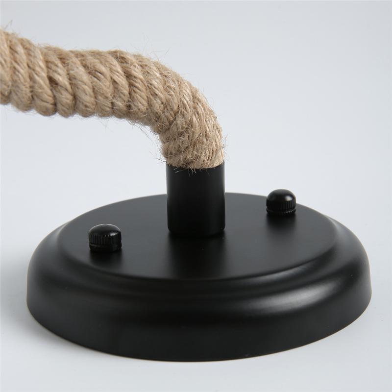 Wall Lamp Wall Decoration Retro Hemp Rope Lamp Rope Hemp Rope Retro Lamp Industrial Metal Lamp Lighting Decorative