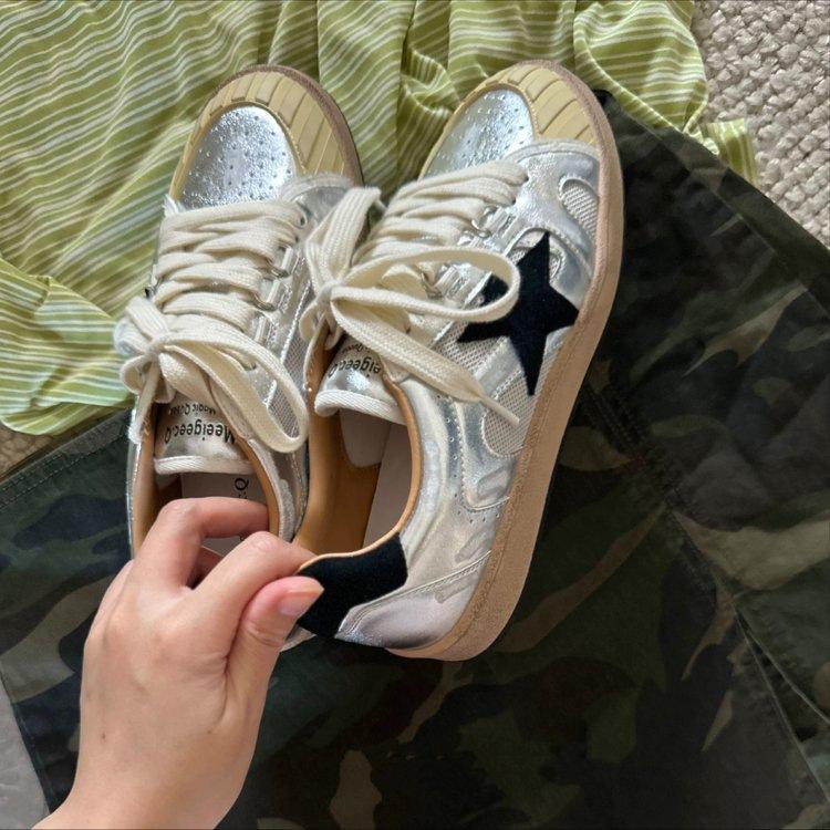 Star board shoes women's 2025 autumn new leisure sports retro German training shoes outdoor breathable white shoes running shoes