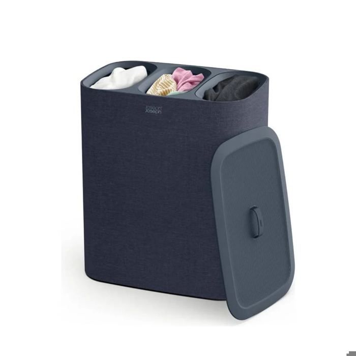 JOSEPH JOSEPH Tota Trio Panier À Linge 90 Litres Noir