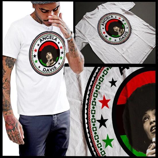 

Black History Month African American Angela Davis Africa Pride T-Shirt Cotton S