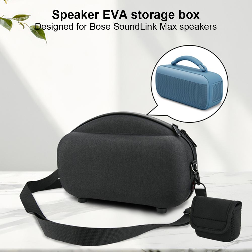 Hard Protective Case Shoulder Bag Portable Travel Case Storage Bag for Bose SoundLink Max Speaker Accessories