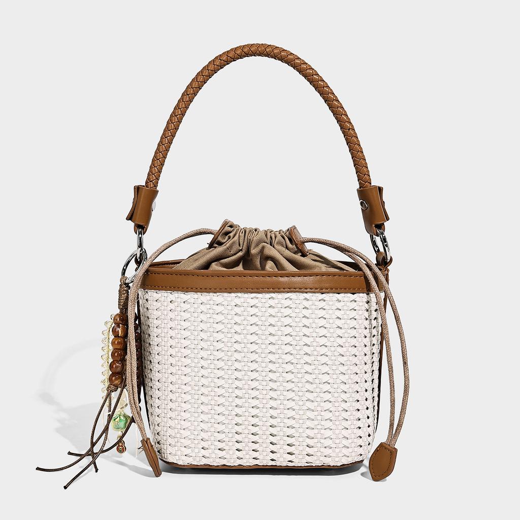 Niche woven women's bags, denim vegetable baskets, handbags 2026 fashion new shoulder bags, trendy messenger women's bags