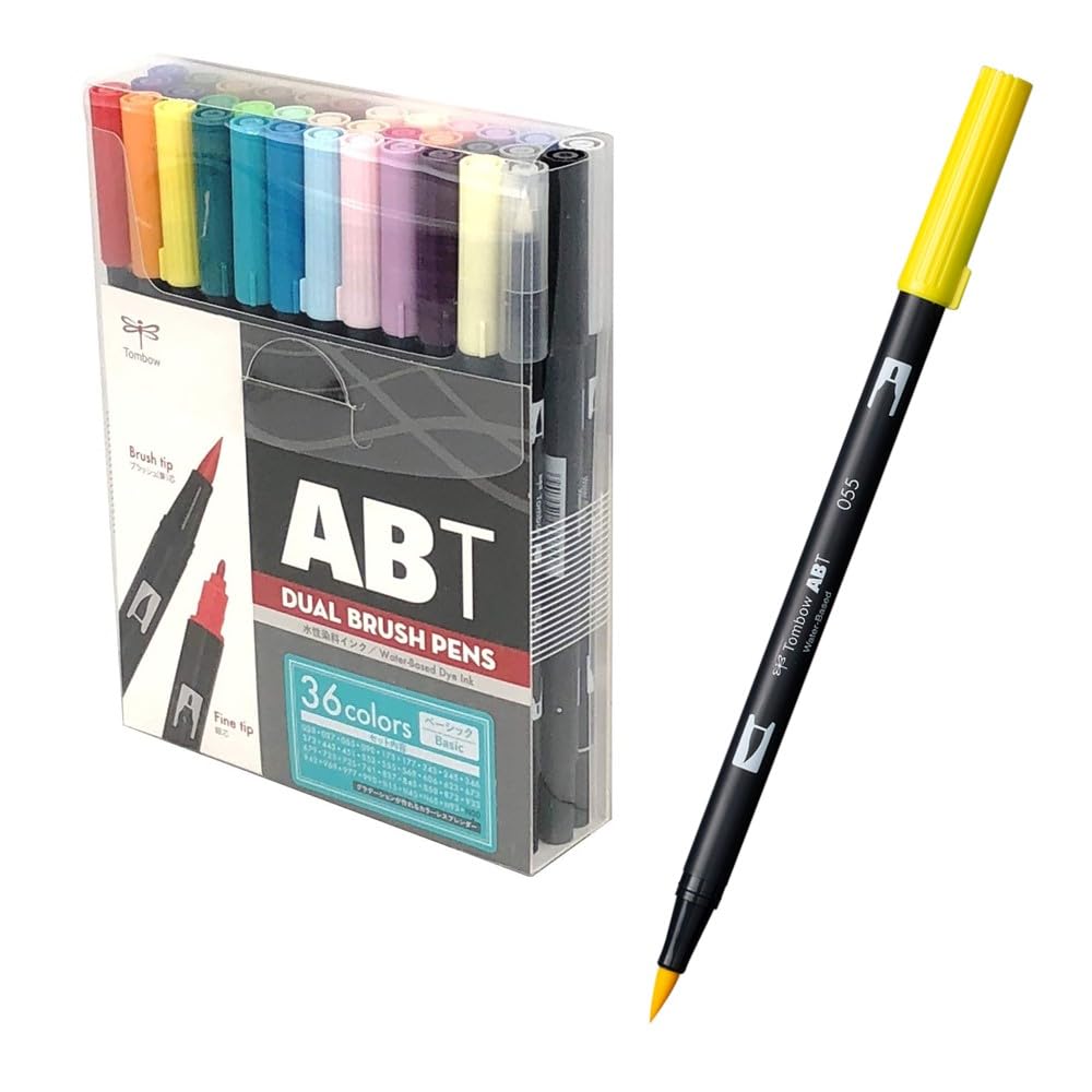 Tombow Dual Brush Pen ABT Set Basic 36-Color AB-T36CBA