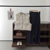 Autumn and winter new white goose down vest women's small hooded loose short puff vest