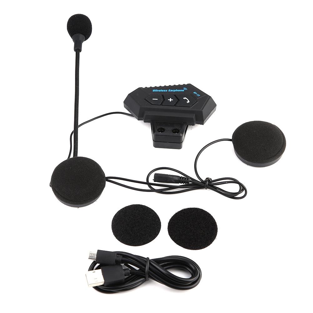 1 Pair Motorcycle Helmet BT Headset Headphone Speakers Support Hands free Calling