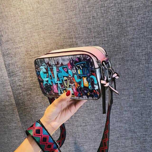 Women's Handbag and Backpack Luxury  One-shoulder Handbag Small Square Bag Messenger Bag Wide Strap Crossbody Bags for Women Sac Femme