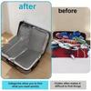 6pcs Compression Packing Cubes for Suitcases, Light Traag, Expandable Paravel Organizer for Clothes Luggage Storageuise Holiday Beach