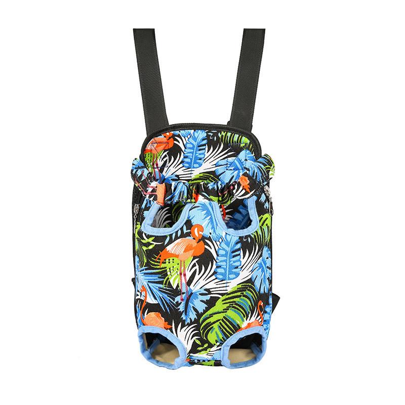 Pet Travel Breathable Backpack With Adjustable Straps For Outdoor Dog Walks