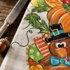Thanksgiving kalkun bordløber 183x33cm Efterårsblade Mønster Dekorativ dug til ferie Spisestue Køkken Brug