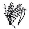 Sparkly Design Crystal Bridal Headband Double Layer Handmade Headpiece  For Bridesmaids