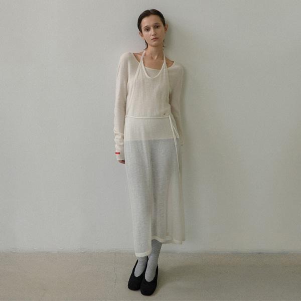 Atelier Nine Mabella Wool Hairy Layered Dress(Op-6234)