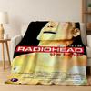 Singer R-RadioheadS-d Band Ok Computer Flannel Blanket Soft Throw Blanket Art For Home Decor Bedroom Bed Sofa Picnic Fans Gifts