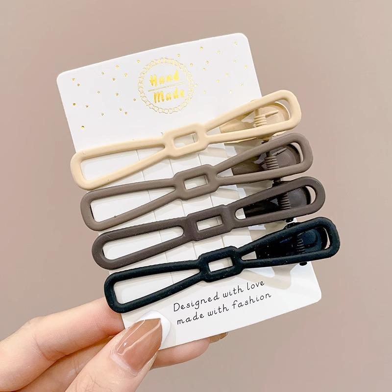 Milk Curry Color Bangs Clip Star Hairpin Press Style Women's New Hair Accessories Headdress Broken Hair Clip Side Clip