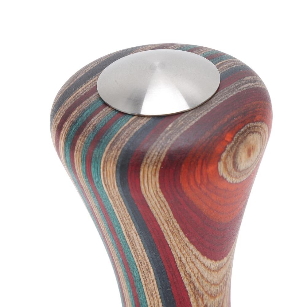 Wood Handle Espresso Tamper Flat Base Coffee Press Tool Professional Coffee Tamper Coffee Brewing