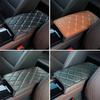 1pc Car Armrest Pad Cover Center Console Box Leather Cushion Armrests Pad Accessory
