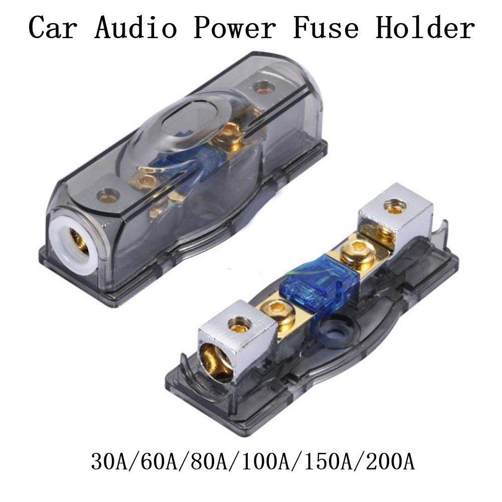 30-200A Car Fuse Holder 100A 150A 60A 80A Audio Automotive Holder Motor Home Plastic Cover Power Supply Duable
