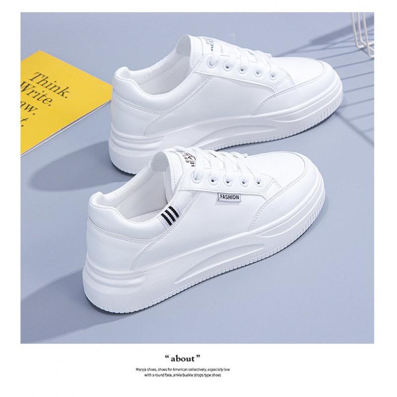 New Women Board shoes Running Mesh Fashion Casual Sneakers Outdoor Comfortable Soft Training Walking Race Thick soles White Shoe