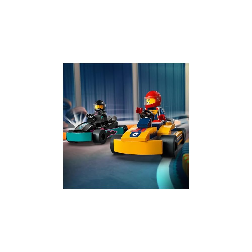 LEGO City Go-Kart and Race Driver Toy Set Educational Building Blocks for Kids Ages 5-8
