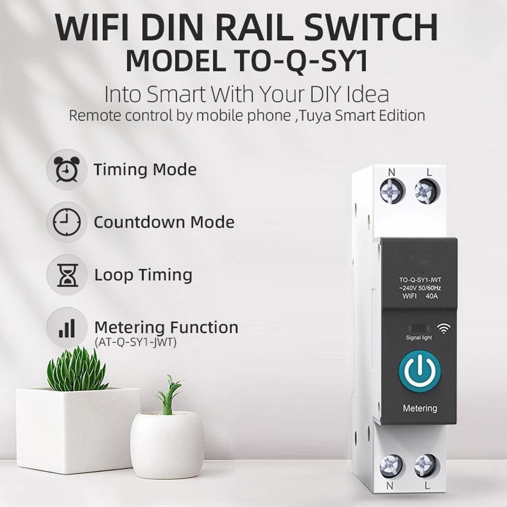 WiFi Intelligent Circuit Breaker Wireless Remotes Control Switch Mobilephone APP Remotes Viewing Home Circuit Breaker