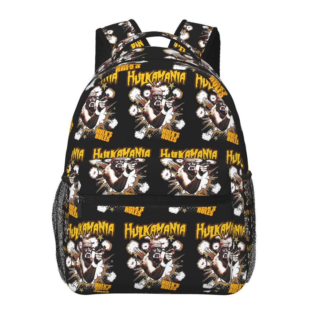 Hulk Hogan Print Backpacks Boys Girls Bookbag Students School Bags Cartoon Kids Rucksack Shoulder Bag Large Capacity