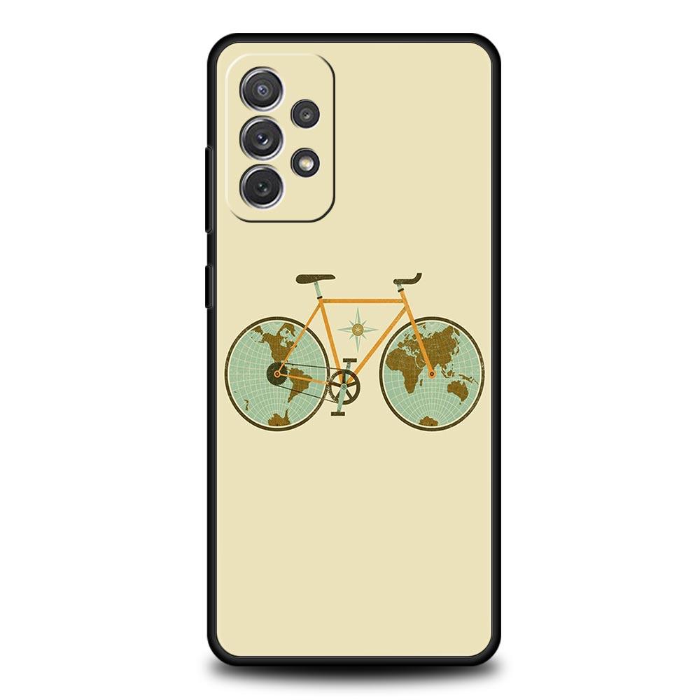Mountain Bikes Cycling Phone Case For Samsung Galaxy A13 A51 A71 A41 A31 A21S A11 A03S A12 A32 A52 A22 A23 A33 A53 A73 5G Cover
