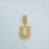 European Rock Candy Necklace: 26-Letter Pendant, Hip Hop Fashion Jewelry Accessories